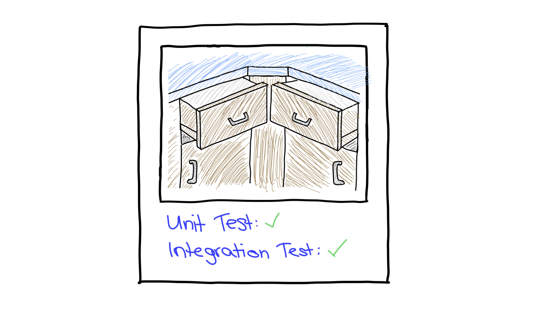 ตู้แบบเดียวกันแต่มีลิ้นชัก 2 ลิ้นชักที่เปิดพร้อมกันได้