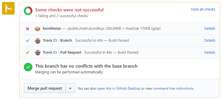 Error en la verificación de tamaño del paquete