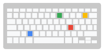 L'accessibilité au clavier est représentée par un clavier, mais il existe de nombreuses interfaces et logiciels que l'on peut utiliser pour interagir.