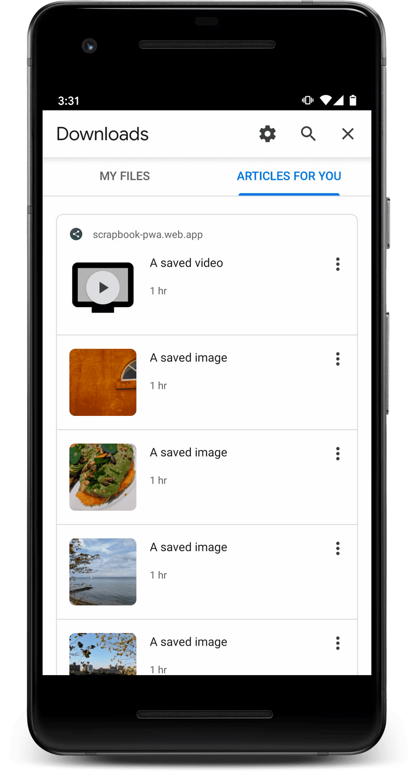 İçerik Dizine Ekleme API'si sonuçları Android için Chrome'da kullanılabilir.